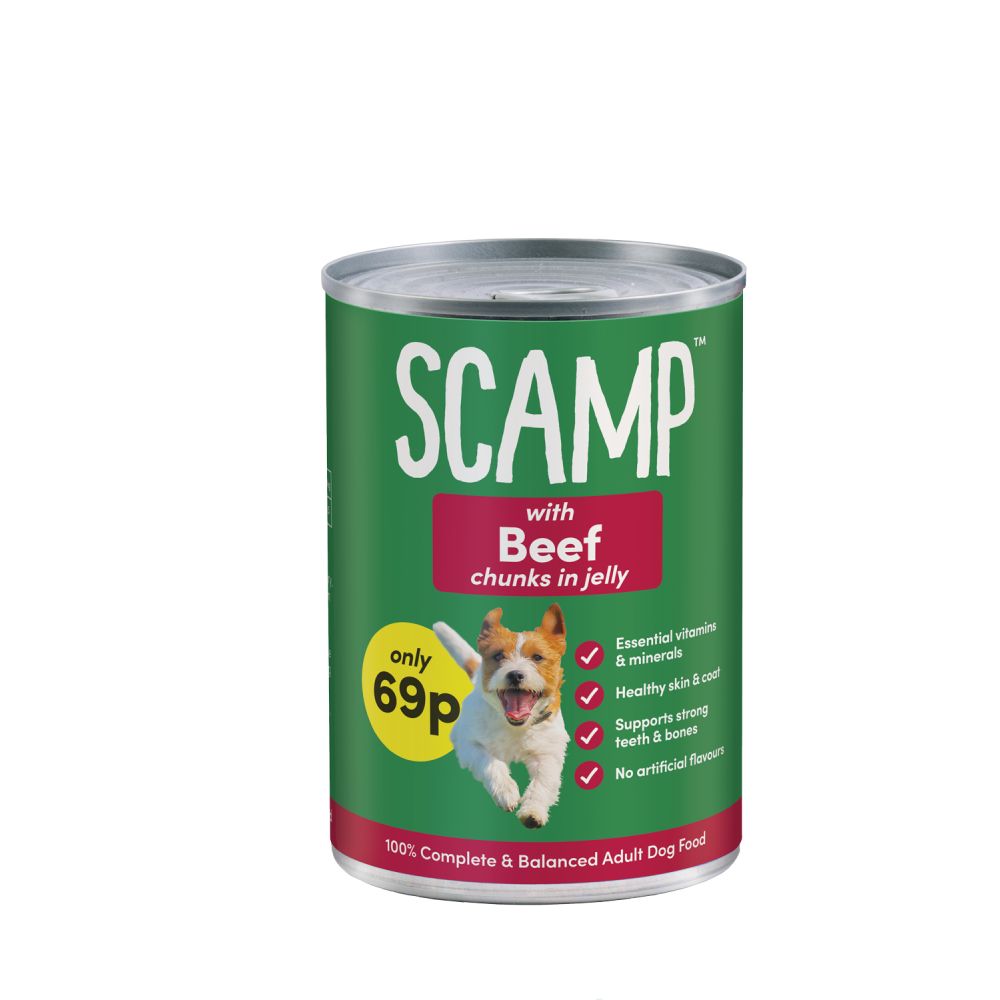 Scamp Beef 12 x 400g Special Price 69p per tin 