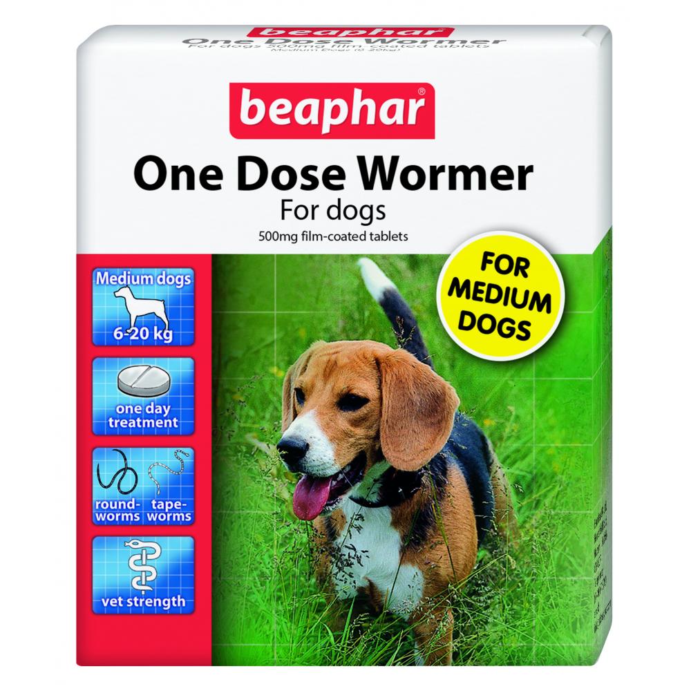Beaphar One Dose Wormer Medium Dog