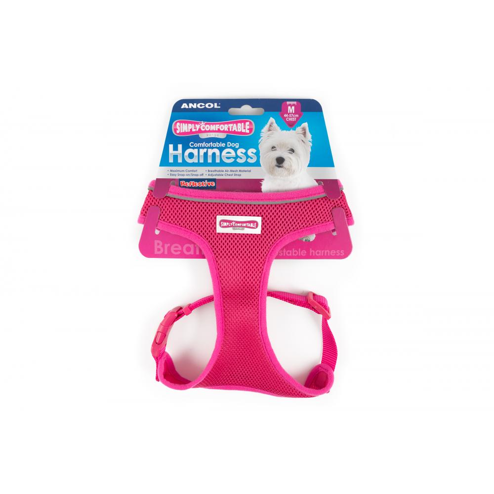 Ancol Comfort Mesh Harness Pink - Med 44-57cm