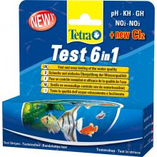 Tetra Test 6 in 1 Aquarium Test Strips - 25 strips
